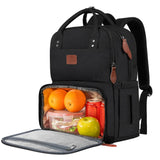 MATEIN Work Backpack for Women, Insulated Cooler Backpacks with Lunch Box, 15.6 Inch Laptop Backpack with Lunch Compartment Reusable Water Resistant Food Bag for College Camping Picnics Womens Gifts