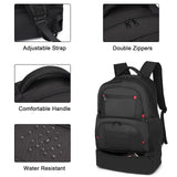 seyfocnia Gym Backpack for Men, Waterproof Sports Backpacks With Shoe Compartment Lightweight Workout Trainning Back Pack Casual Travel Daypack-Black