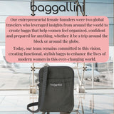 Baggallini unisex adult Bryant Pouch With Rfid Handbags, Charcoal, One Size US