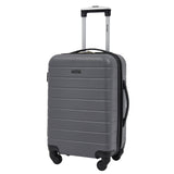 Wrangler Smart Spinner Hardside Luggage, 22-Inch Carry-On, Quiet Shade