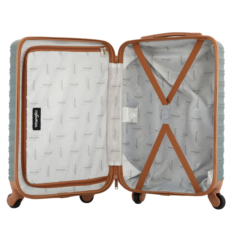 Wrangler 22" Outrider Hardside Carry-On Luggage, Dark Forest