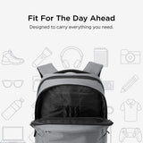TravisMathew Approach Backpack with Laptop Sleeve, Water-Resistant Everyday Bag for Work, Travel & Hiking, Shadow Grey