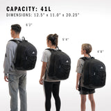 adidas Primetime Large Backpack for women and men, big bag with laptop sleeve