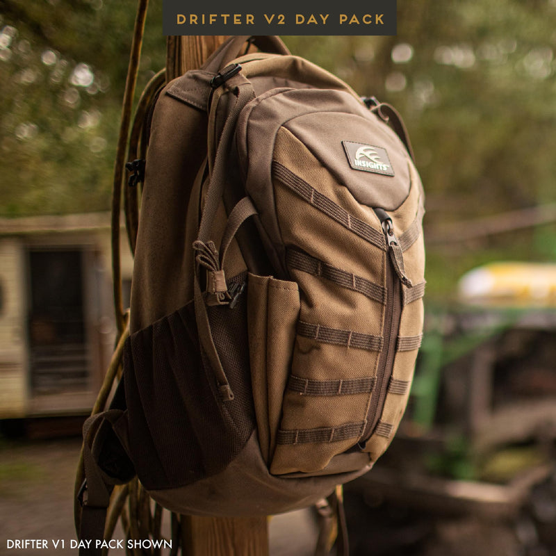 Insights Hunting by frogg toggs The V2 Drifter Backpack, Lightweight Camouflaged Day Pack holds Decoy, two H20 Bottles, Solid Elements Forest Green