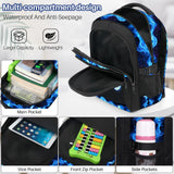 ZHIMEBYE School Backpacks for Boys - 4pcs Gamer Boys Backpacks with Lunch Box Set for Kids Teens Elementary Middle School, 17″ Large Capacity Students Bookbag, Perfect for Travel