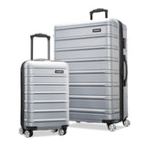 Samsonite Omni 2 Hardside Expandable Luggage with Spinner Wheels, 2PC SET (CO/L), Arctic Silver