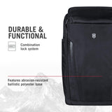 Victorinox Altmont Professional Fliptop Laptop Backpack - Tablet & Laptop Bag for Travel Accessories - Computer Backpack Includes Sleek Organizer - 26 Liters, Black