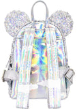 Loungefly X LASR Exclusive Disney Holographic Sequin Minnie Mini Backpack