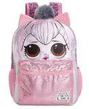 LOL Surprise Queen Kitty Backpack for Girls - 16 Inch - LOL School Bag Elementary School Size Pink