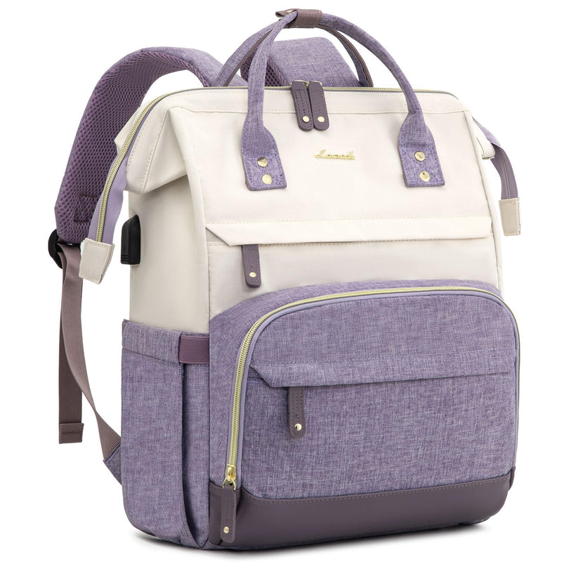 LOVEVOOK Laptop Backpack for Women, 15.6 Inch Work Business Backpacks Purse With Large Capacity, Waterproof Nurse Bag College Bookbag for School, Waterproof Casual Daypack for Travel