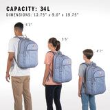 adidas Excel 6 School Backpack – Bookbag for Laptop Work Travel, 34L