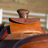 Farm and Posh Compact Horse Saddle Bag – Western Saddle Phone Holder | Lightweight Trail Riding Pouch