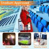 Hoiny Clear Bag for Stadium Events Approved, 12x6x12 Large Transparent Tote Bag with Zipper, Clear Bag Stadium Approved for Gym Concert Sports Festivals School