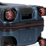 Traveler's Choice Maxporter II Polycarbonate Hardside Trunk with Spinner Wheels, Navy, 22-Inch Carry-on Luggage