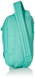 Vera Bradley Women's Cotton Utility Sling Backpack, Turquoise Sky - Recycled Cotton, One Size