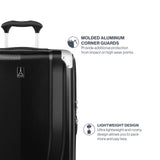 Travelpro Pathways 3 Hardside Expandable Luggage, 8 Spinner Wheels, Lightweight Hard Shell Suitcase, Checked Medium 25 Inch, Black Knight