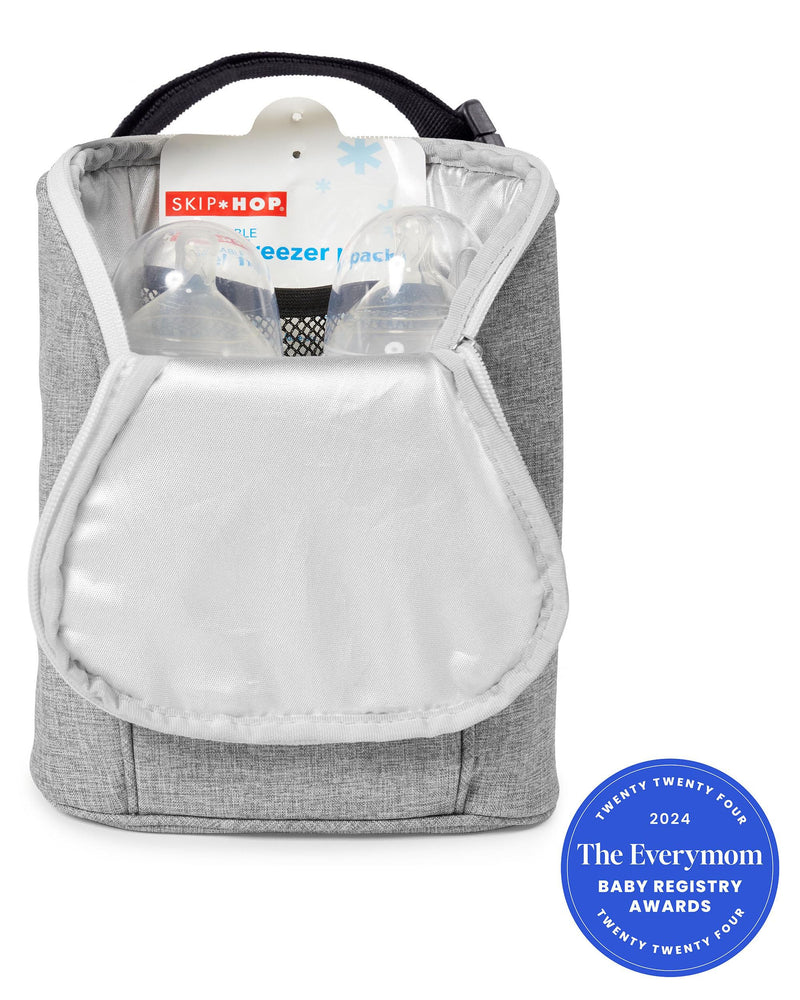 Skip Hop Baby Bottle Bag, Grab & Go, Grey Melange, 6.75x3.5x9 Inch (Pack of 1)