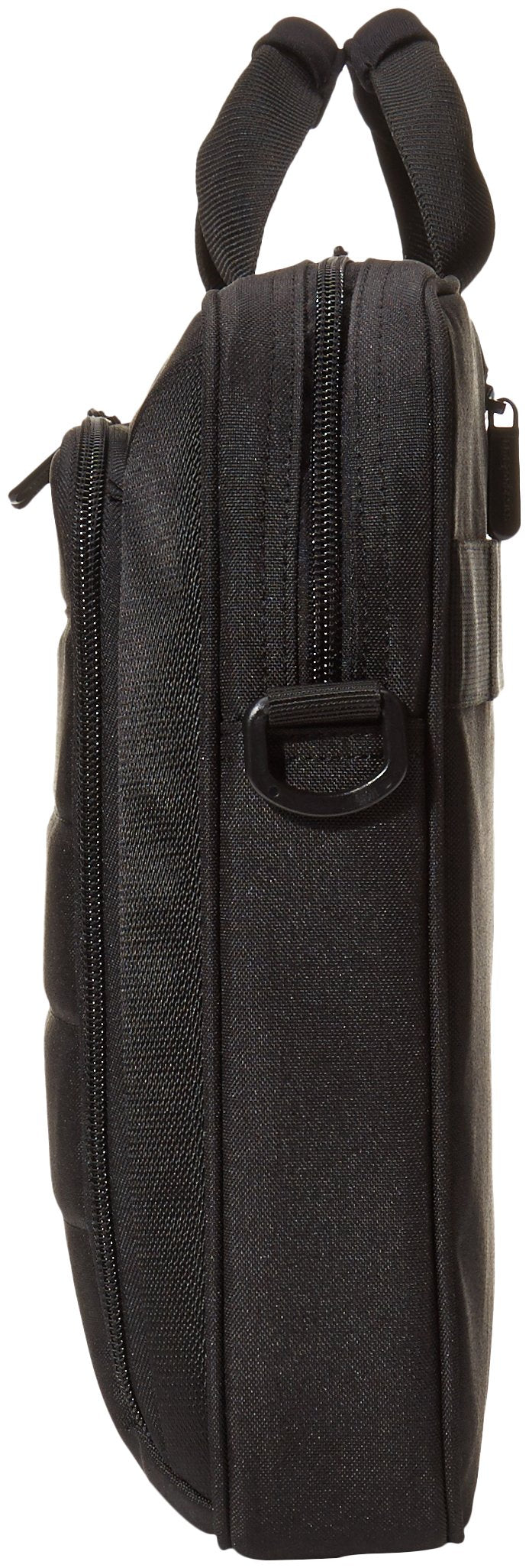 Amazon Basics 15.6 inch Laptop and Tablet Case Shoulder Bag with Compartments and Front Pocket, Black