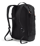 The North Face Women's Isabella Transit Backpack | Commuter Travel Bag with 16" Laptop Sleeve, Water-Repellent Finish, Women-Specific Fit, TNF Black Light Heather/Burnt Coral Metallic-NPF, One Size