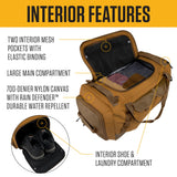 Carhartt Heavy Haul Utility Duffel Bag's, Water-Resistant Packable Bag for Jobsite, Gym, and Travel, Brown, 75L