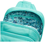 Vera Bradley Women's Cotton Utility Sling Backpack, Turquoise Sky - Recycled Cotton, One Size