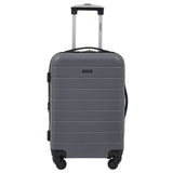 Wrangler Smart Spinner Hardside Luggage, 22-Inch Carry-On, Quiet Shade