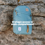 Topo Designs Daypack Classic – OG Daily Carry Pack Designed in Denver, Functional Travel Bag, Made from Recycled Nylon, 2 Padded Laptop Sleeves, 21L (Beetle/Spice)
