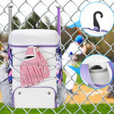 Softball Bag for Girls White, Large Baseball Bat Bag with Shoe Compartment for Youth Adult Women Catchers, T Ball Must Haves Equipment Backpack for Basketball Soccer Sports Gift (White+Camouflage)