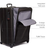 TUMI - Alpha X-Large Dual Access Expandable 4-Wheeled Checked Luggage - Zipper Expansion - Durable Ballistic Nylon - Extra Large Capacity Suitcase with TSA Lock - Dark Black