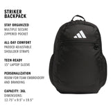 Striker Team Sports Backpack for soccer and more, workout bag for men and women
