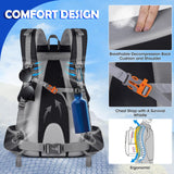 NUBILY 50L Hiking Backpack Waterproof Camping Backpack for Men Women with Rain Cover Lightweight Hiking Daypack Outdoor Travel Dackpack
