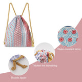 Lily queen Drawstring Backpack Sports Gym Bag Swim Bag With Zipper Pocket
