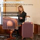 Cosbarn Luggage Sets 5 Piece Suitcases with Wheels, Suitcase Set ABS Hard Case Luggage with TSA Lock Spinner Wheels Durable Travel Luggage