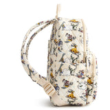 Vera Bradley Women's Disney Premium Cotton Small Banbury Backpack, Downhill Skiing Mickey and Friends, One Size