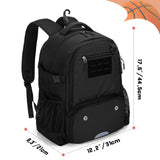 DSLEAF Basketball Bag, Soccer Backpack with Ball Compartment & Shoe Compartment for Basketball, Soccer, Volleyball Sports