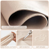 KALIDI 16L Tote Bag Vegan Leather Suede Carry All Shoulder Daily Casual Work Large Hobo Bag for Women Travel Purse, Offwhite
