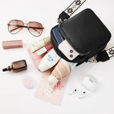 KALIDI RFID Phone Bag Small Crossbody Bag Women Shoulder Purse Vegan Leather Zipper Pockets Travel Shopping Daily (BLACK)
