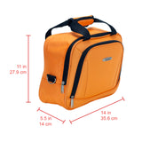 Rockland Fashion Softside Upright Luggage Set,Expandable, Orange, 2-Piece (14/19)