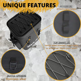 Brew Haas Backpack Cooler Matte Black, Premium Leak Proof Zipper, Insulated, Smart aerogel Pockets, This Waterproof Back Pack Cooler Soft Sided, Hold 36 Can Like The yeti and rtic Coolers