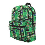 Bioworld Minecraft Creeper All-Over Print 18" Backpack
