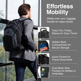 Wenger Synergy Laptop Backpack, Fits 16 Inch Laptop, Men's and Women's Laptop Bag, Black/Grey
