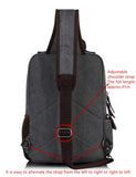 Leaper Retro Crossbody Bag Sling Bag Canvas Messenger Bag for Men Women Shoulder Bag Crossbody Handbags Satchel Army Green, L