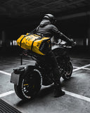 BORLENI Waterproof Motorcycle Dry Duffel Bag Luggage Tail Bag with Large Storage Space,Roll Top Closure, Shoulder Straps, Inner Pocket and Mesh Pocket for Motorcycling Travel Camping(Yellow,50L)
