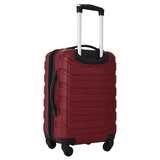 Wrangler 4 Piece Miami Luggage and Packing Cubes Set, Red