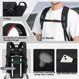 SDYSM Camera Backpack, Hardshell DSLR/SLR Camera Bag with Lens Pouch & 15.6" Laptop Compartment Waterproof Camera Case with Rain Cover Photography Backpack Compatible for Canon/Nikon/Sony/Drone Black