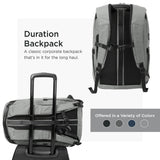 TravisMathew Duration Backpack with Laptop Sleeve, Water-Resistant Bag for Work, Travel & Hiking, Shadow Grey Heather