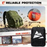 RAINSMORE Camera Bag Backpack for DSLR/SLR/Mirrorless Camera Bags for Photographers 15.6 Inch Waterproof Tactical Photography Backpack Case with Rain Cover & Tripod Holder, Army green