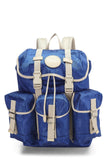 Gucci, Pre-Loved Blue Nylon Off The Grid Backpack, Blue