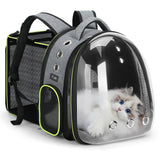 Lekereise Cat Bubble Backpack Carrier - Expandable Large Space Cat Backpack for Kitty Small Dog up to 18lbs, Transparent Pet Carrier for Travel, Hiking, Walking & Outdoor, Gray