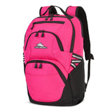 High Sierra Swoop Backpack, Lightweight Bookbag, Large Main Compartment + External Accessory Pockets, Separate Laptop Pocket, Dual Water Bottle Pockets, Fits most 17” Laptops, 30L Capacity, Flamingo